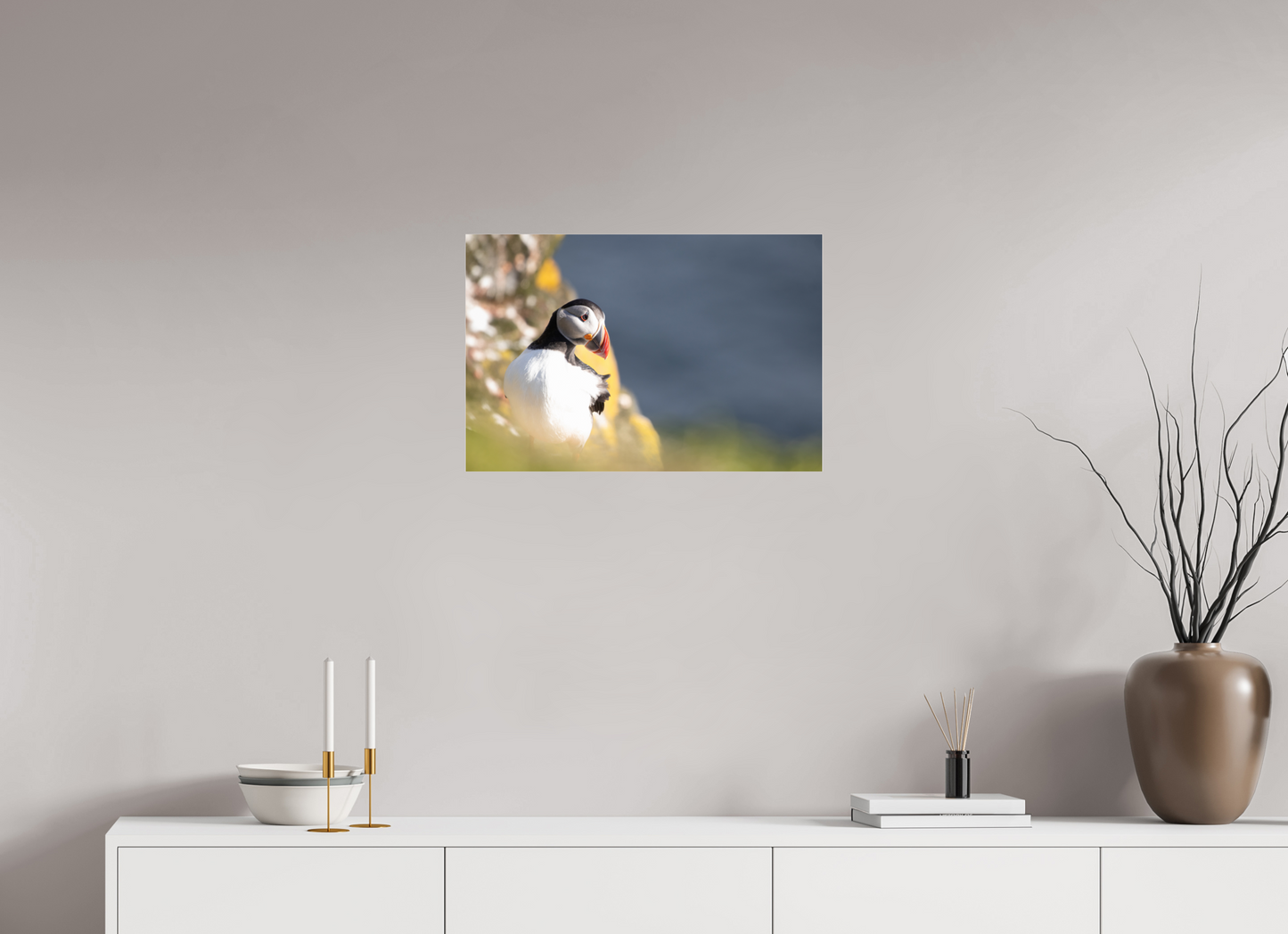 Atlantic Puffin on Acrylic Glass