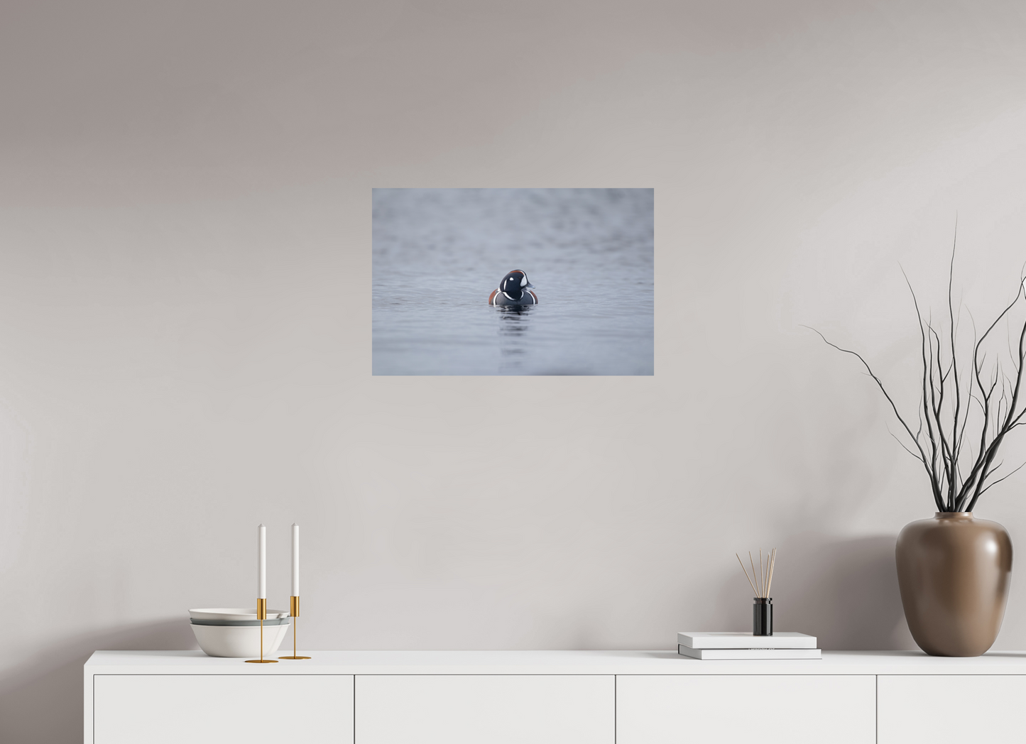 Harlequin Duck Print